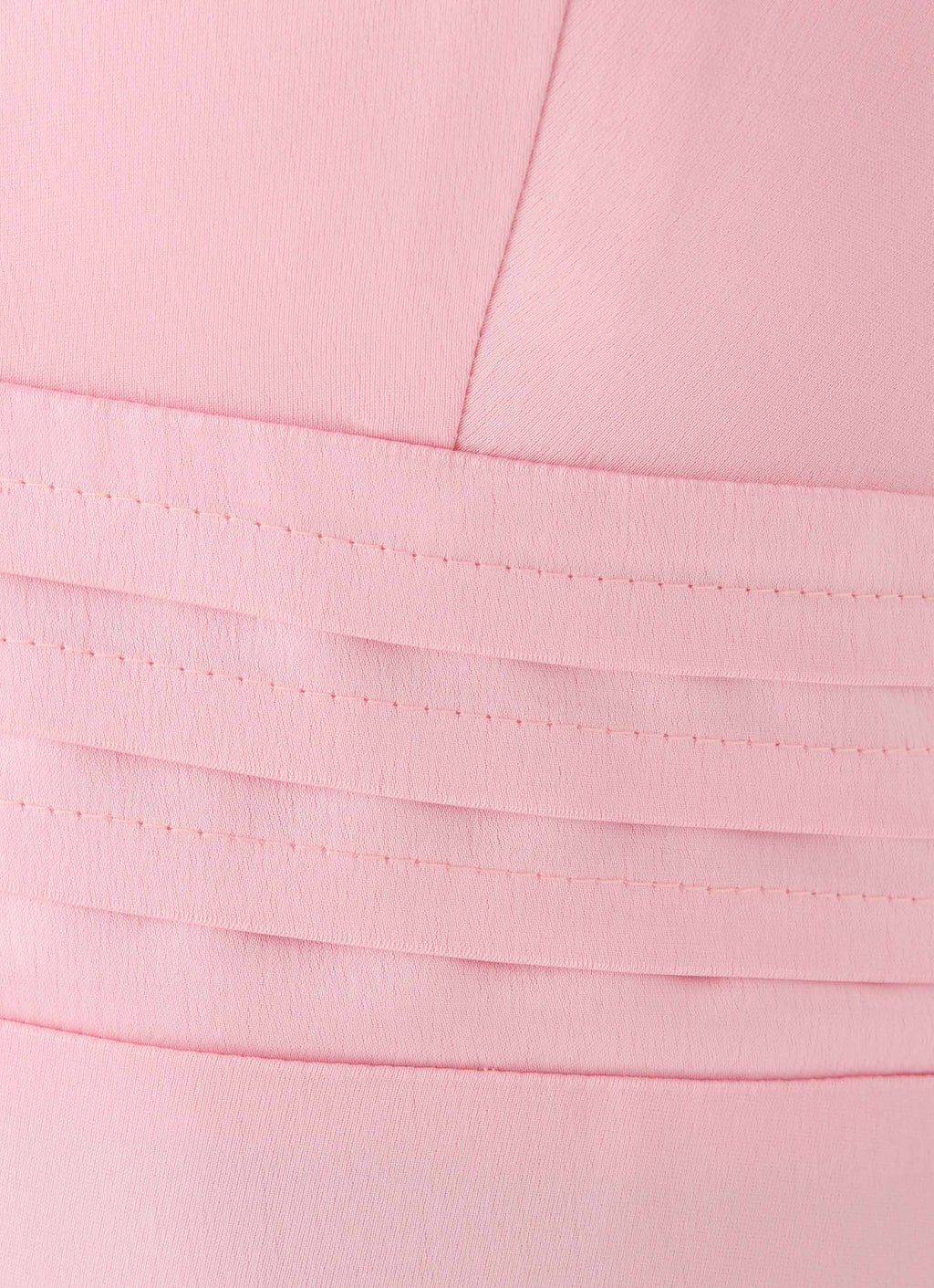Halter Satin Maxi Dress with Scarf Detail - Pink