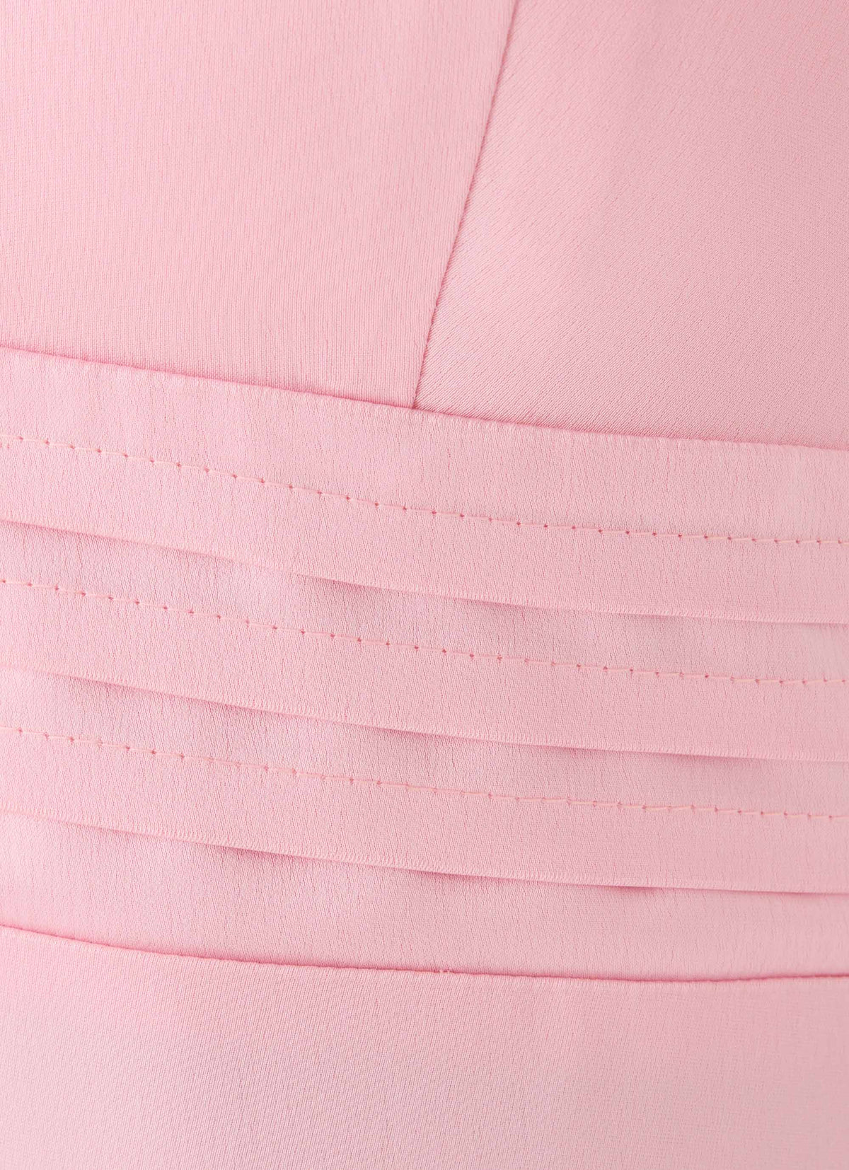 Halter Satin Maxi Dress with Scarf Detail - Pink
