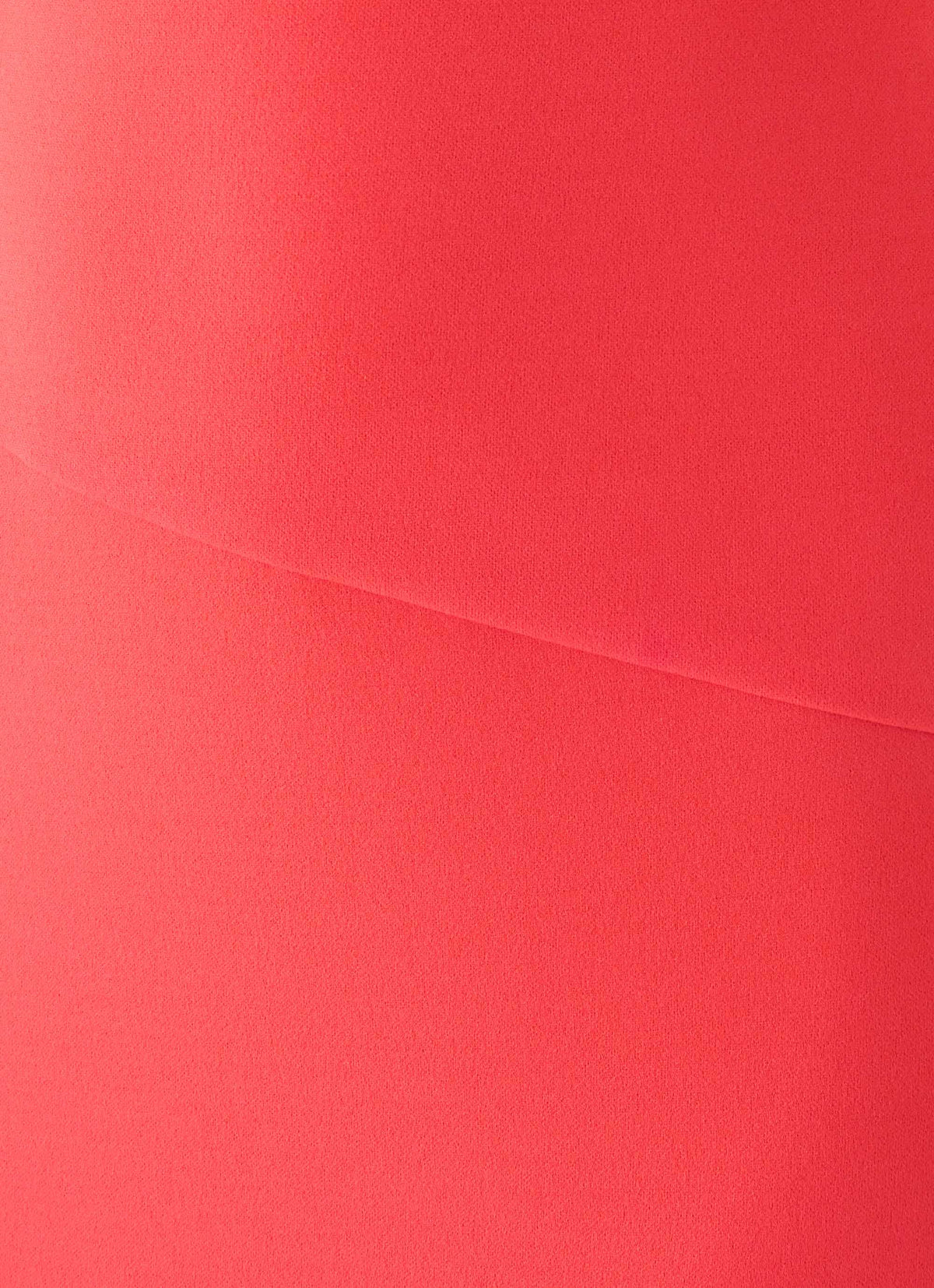 Self-Tie Halter Open-Back Crepe Maxi Dress - Coral Red