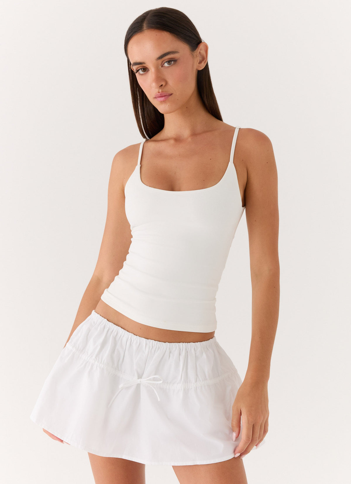 Balloon Mini Skort - White
